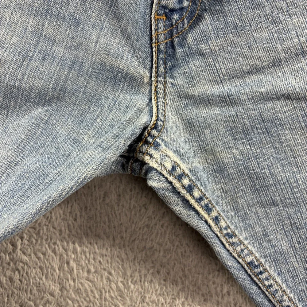 VINTAGE Bootcut Levi 527 Jeans Mens 32x30 (Fits 30x29) Light Wash Distress